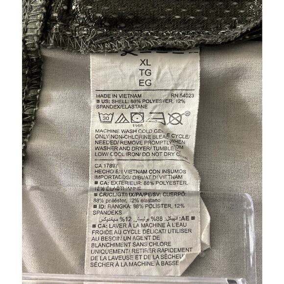 Camo StretchTech Men's XL Quick Dry Shorts Zipper Pockets Activewear Running Jog - Picture 7 of 11